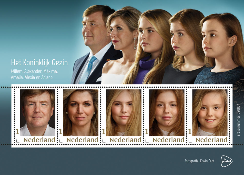 Postzegelvel Nederland Koninklijk Gezin