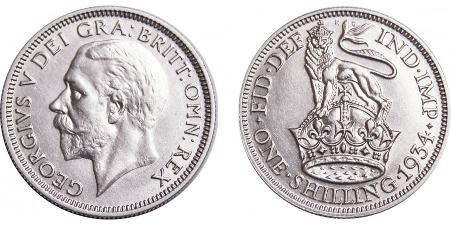 1 Shilling 1927-36 Groot-Brittannië George V