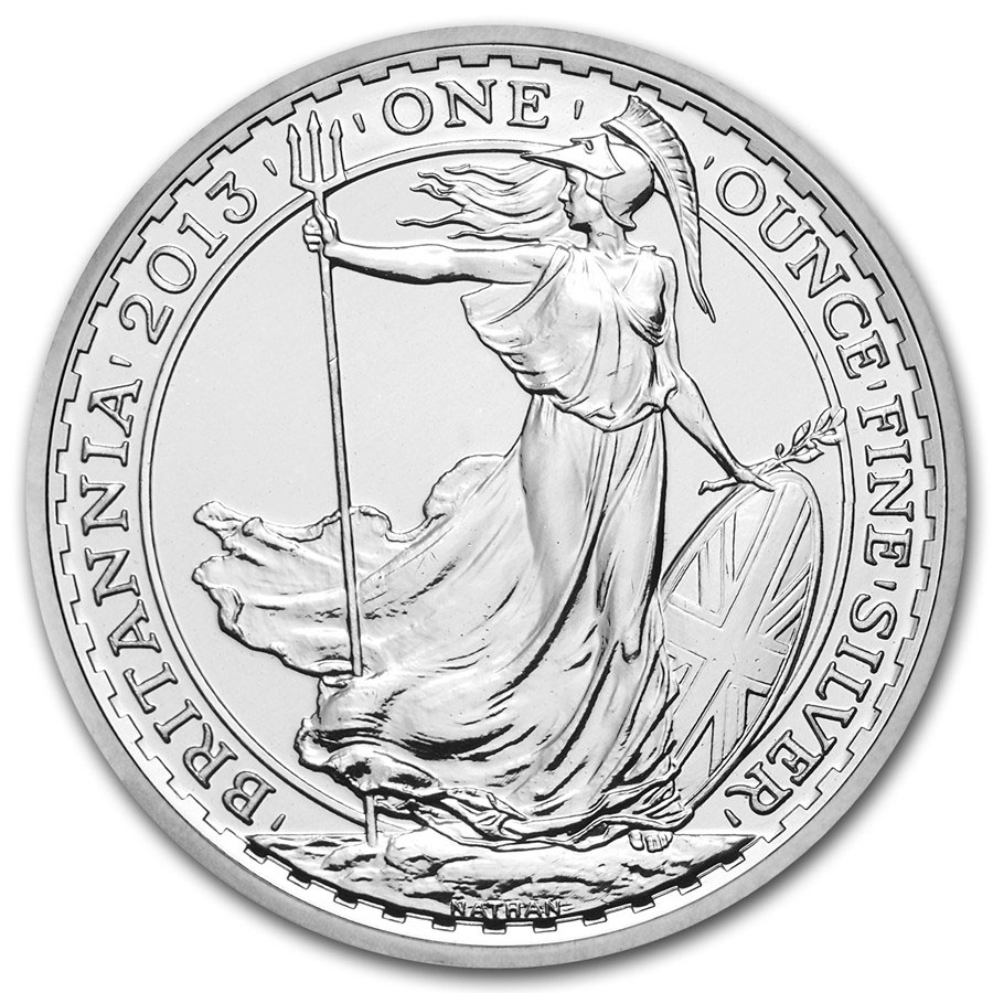 Britannia rules the waves! 2 Pounds 2013 zilver 1 ounce
