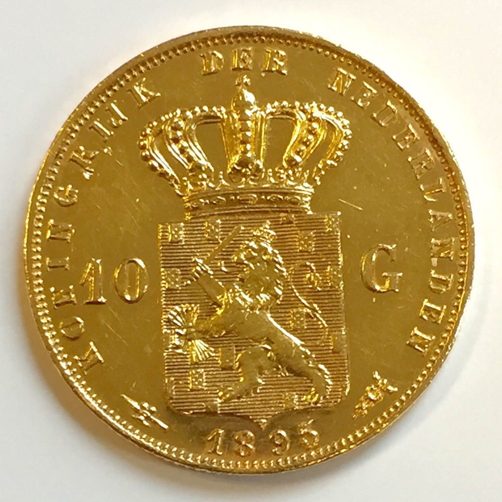 De niet te krijgen 10 gulden Wilhelmina 1895