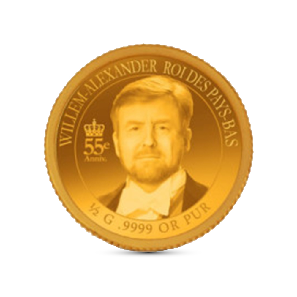 1000 francs 55ste verjaardag Koning Willem Alexander