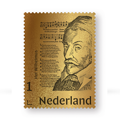 Gouden Postzegel Het Wilhelmus