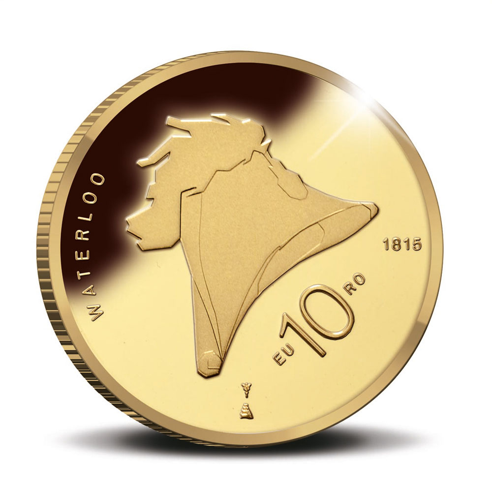 De Slag bij Waterloo vereeuwigd op de 10 euro 2015