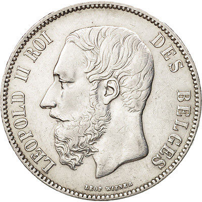 5 Franc 1865-1878 België Koning Leopold II