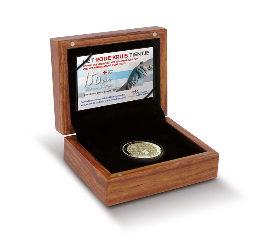 Munt 10 Euro Rode Kruis Tientje 2017 Cassette