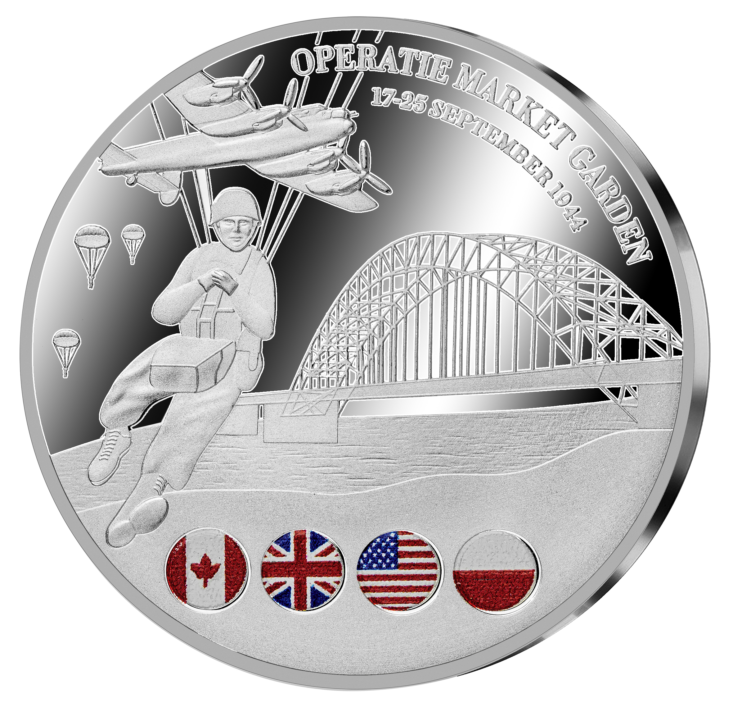 Officiële herdenkingsuitgifte Market Garden in kleur