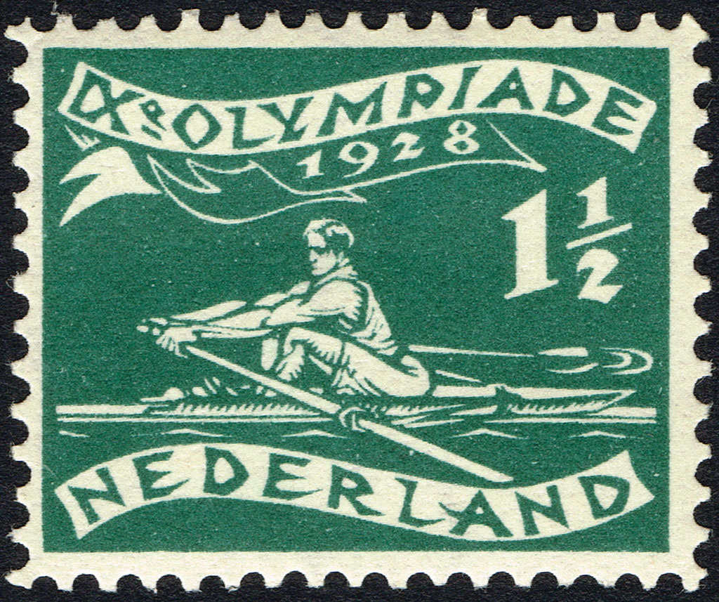 Enige Olympische Spelen postzegels Nederland 1928