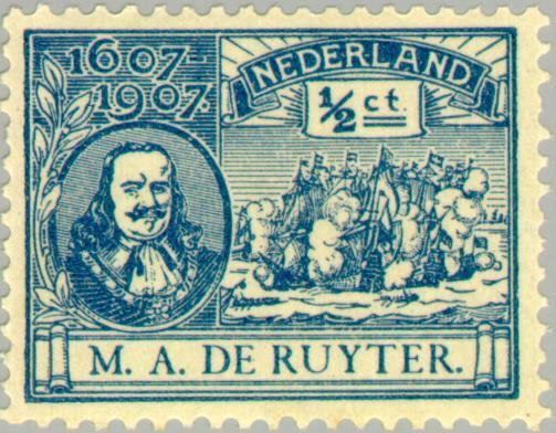 Gelimiteerde Michiel de Ruyter herdenkings-serie 1907 
