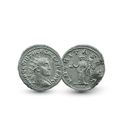 Romeinse munt- Trebonianus Gallus 251-253 - Antoninianus 251-52