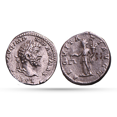 Romeinse Munt - Septimus Severus 193-211 - Zilveren Denarius 199