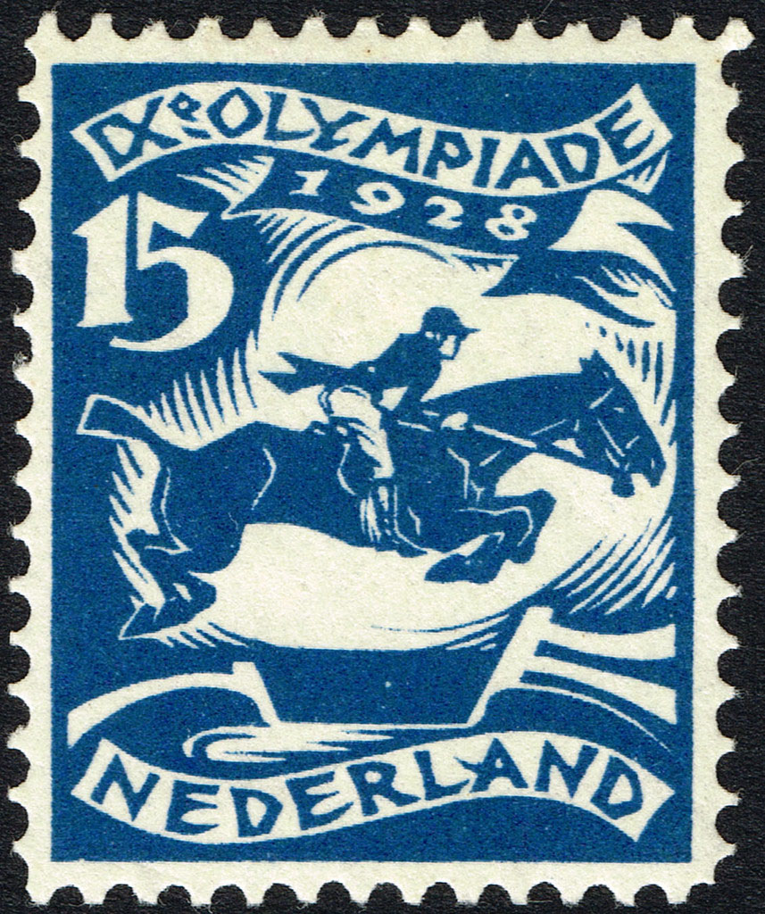 Enige Olympische Spelen postzegels Nederland 1928