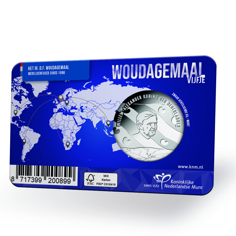 Woudagemaal Vijfje in coincard